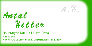 antal willer business card
